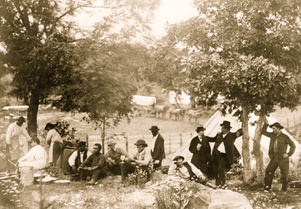 Gettysburg camp of Captain Huft 1865