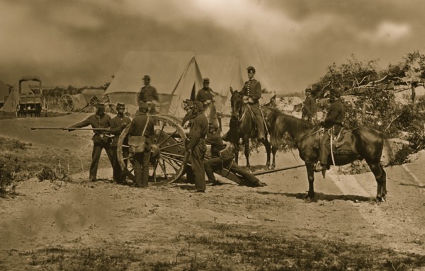 Battery "B" of the last U.S. artillery during siege operations against Fort Wagner and Battery Gregg 1863