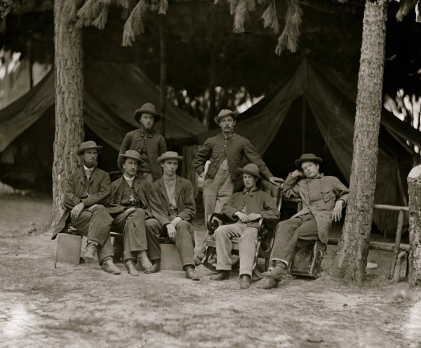 Petersburg, Va. Military telegraph operators at headquarters 1864