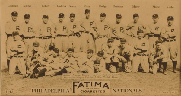 Philadelphia Phillies Baseball Card 1913