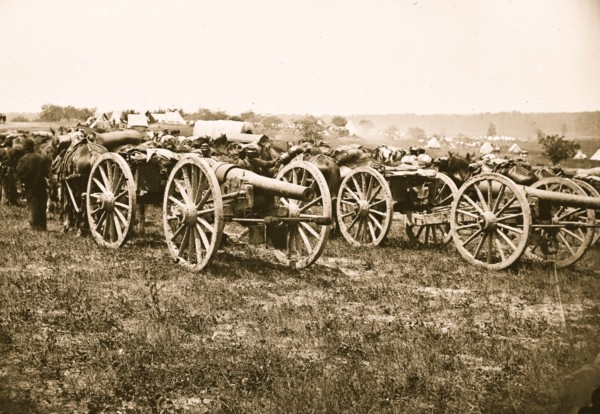 20-pdr. Parrott rifled guns of the 1st New York Battery 1863
