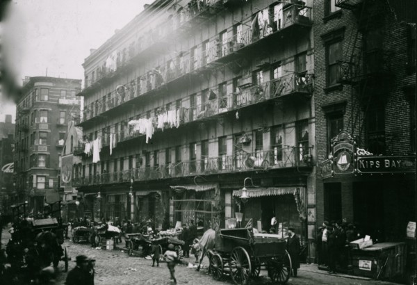 Row of tenements on the Lower East Side 1912