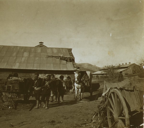 Russian wounded at 203 Metre Hill  1905