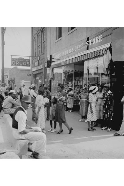 Blacks Shopping on Main Street 1939