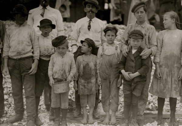 Shrimp-pickers in Dunbar, Lopez, Dukate Company. 1911