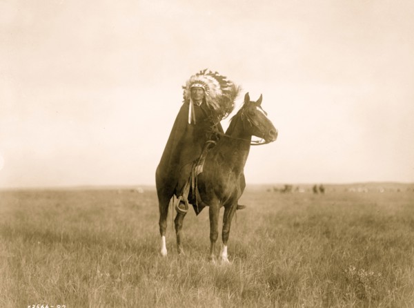 In a Blackfoot camp 1907