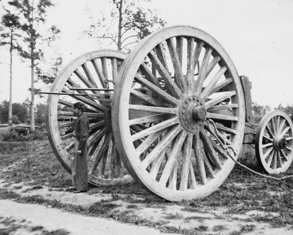 Civil War Union Sling cart used in removing the captured artillery 1865