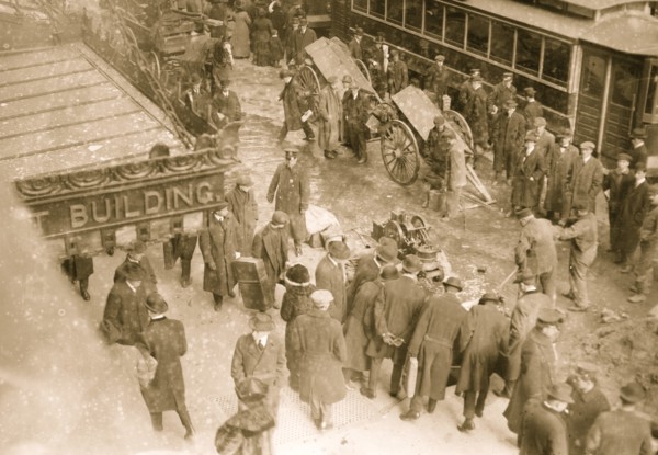 Subway Floods, Gas main explodes 23rd Street in Manhattan 1914