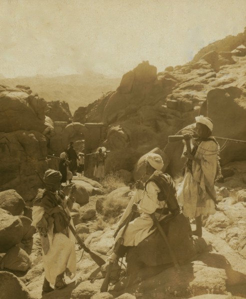 The stone gate halfway up Mt. Sinai 1913