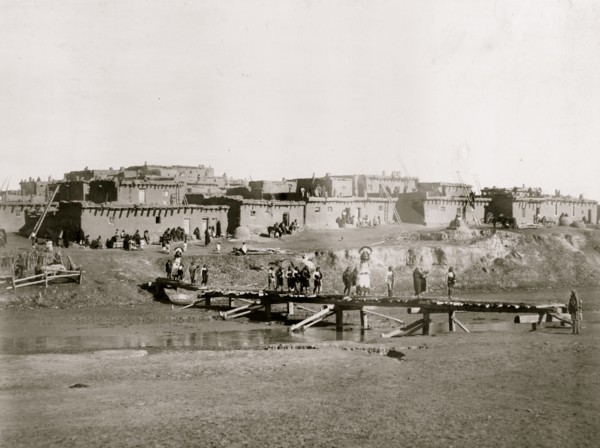 trip to Zuñi--The Shalaco cross to south side of the river to dance and plant the plumes 1897
