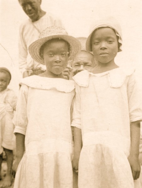 Two girls, Old Bight, Cat Island, Bahamas 1935