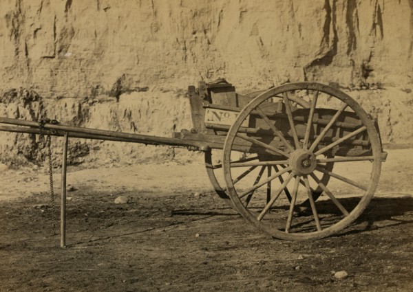 Two wheeled cart to be drawn by a horse 1863