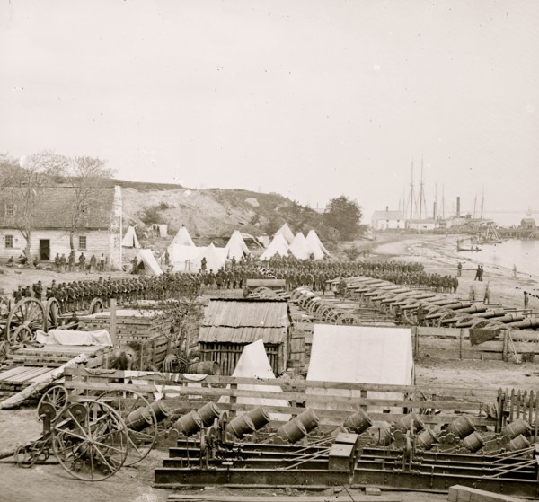 Yorktown, Va. Federal artillery park 1863