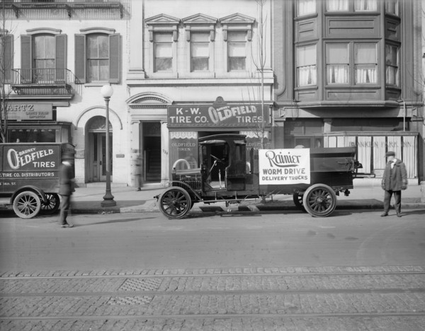Ranier, Worm Drive Delivery Trucks, Barney Oldfield Tires