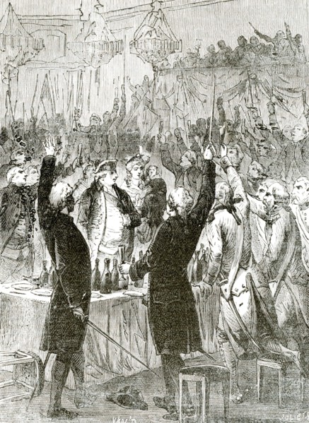 French Revolution1789-1799 Feast of the personal guard of the King