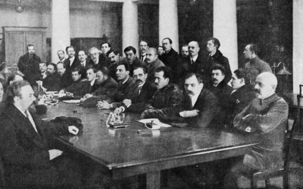 A partial meeting of members of the Constituent Assembly. 1917