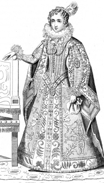 French vintage clothes XVI century King France Luis kingdom XIII King of France Navarre Louis XIII Anne D'Autrice wife