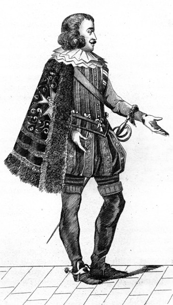 French vintage clothes XVI century King France Luis kingdom XIII King of France Navarre Louis XIII Roger de Bellegarde duke peer grand Ecuyer