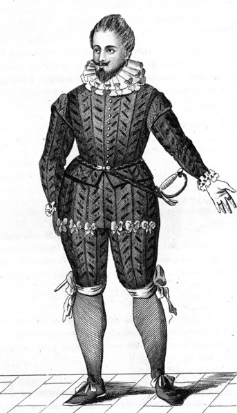 French vintage clothes XVI century King France Luis kingdom XIII King of France Navarre Louis XIII Antoine de S. Saint Chamans