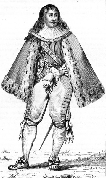 French vintage clothes XVI century King France Luis kingdom XIII King of France Navarre Louis XIII Guillard Danville