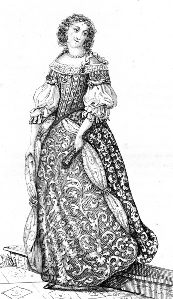 French vintage clothes XVI century King France Luis kingdom XIV Louis XIV Navarre Marie Christine Victoire De Baviere