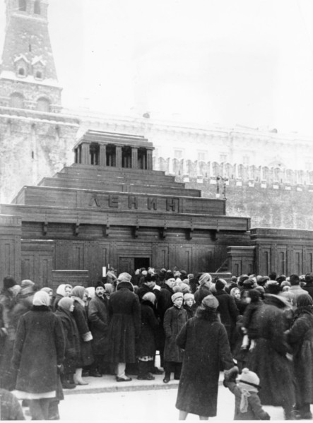 The first lenin tomb, built of wood, in red square, moscow, 1927-1928, this was replaced with the present granite structure.