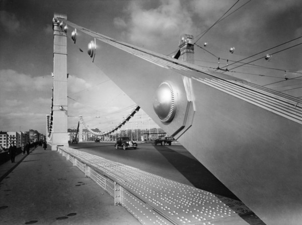 Moscow, 1939, the krymsky bridge.