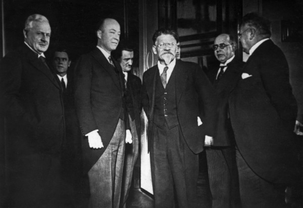 President mikhail kalinin receiving william c, bullit, the first u,s, ambassador, in moscow, 1934.