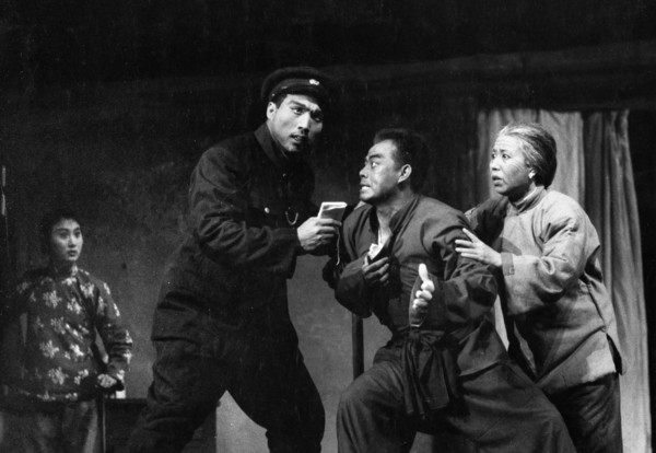 A scene from the new peking revolutionary opera called 'story of the red lantern' depicting the struggle of a chinese railwayman's family, november 18, 1964.