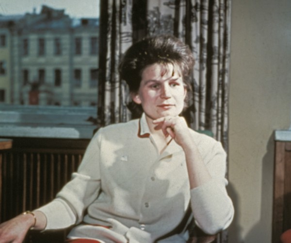 Soviet cosmonaut valentina tereshkova, the first woman in space, at home in 1965.