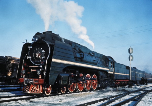 Ussr train #1, skorovodina, siberia, mid 1960s.