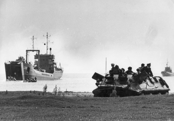 The red-bannered pacific fleet, naval infantry landing, july 1969.