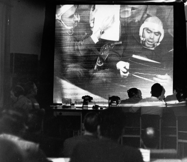 Soyuz-9, ground control communicating with the cosmonauts of soyuz 9, 1970.