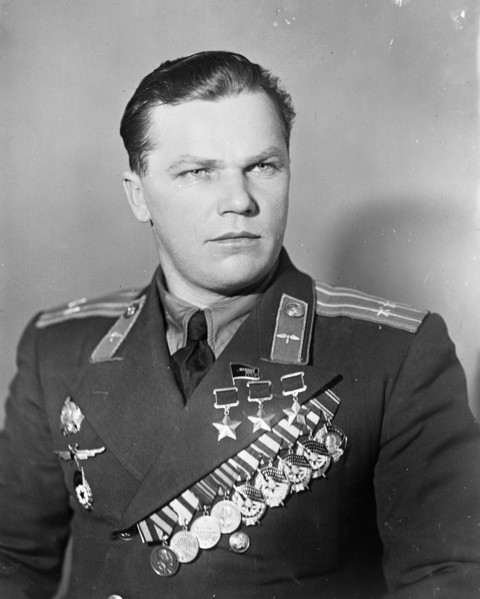 Kozjedub, ivan, 1950, famous world war 2 soviet pilot.