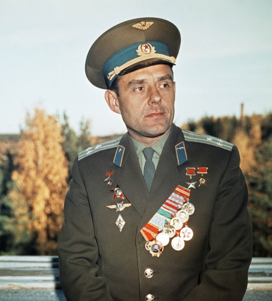 Soviet cosmonaut vladimir komarov in 1966.