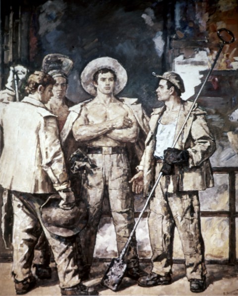 Metal workers of donbass' by m, g, belsky.