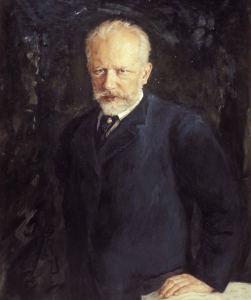 Portrait of p, i, tchaikovsky by n, d, kuznetsov (1893).