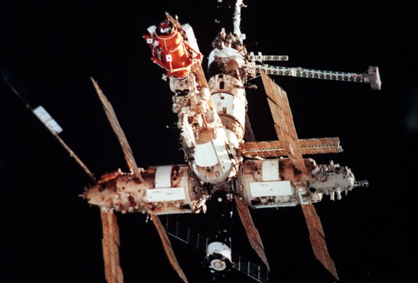 June 27, 1997, really hard time have specialists of the mission control centre (mcc) after collision and damage of spektr module on board the space station mir