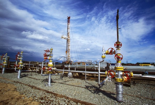 Oil fields of yuganskneftegaz company, russia, 2004.