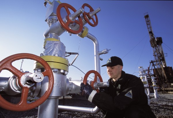 Oil wells of southern surgut oil fields of yuganskneftegaz company, khanty-mansi autonomous area, russia, october 12 2004.