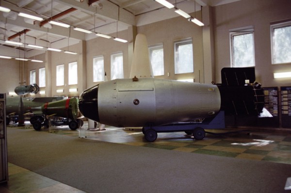 The world's most powerful hydrogen bomb on display at an arms museum in sarov, russia, it is nick-named 'kuzkina mat' nikita khrushchev's threat, in memory of the famous address of the soviet leader t...