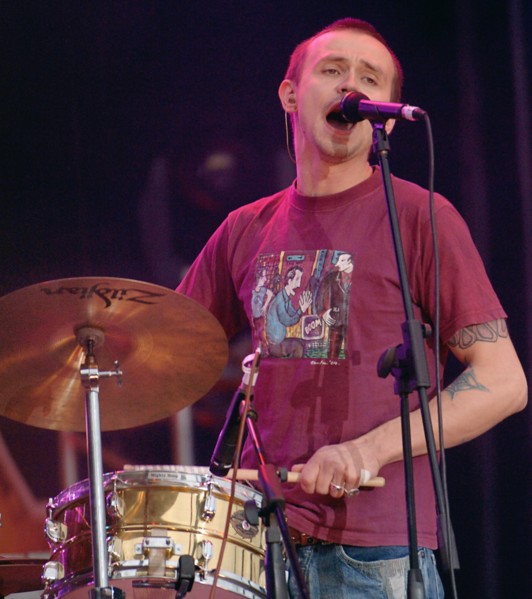 Russian singer-songwriter dolphin (delfin) performs in moscow's live 8 concert to raise awareness of african poverty as tens of thousands of fans gathered at a venue just off red square on saturday, j...
