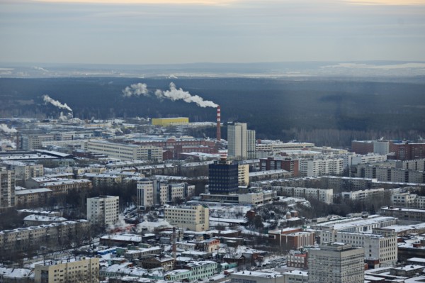 Yekaterinburg, russia, 2011, morning view of the city.