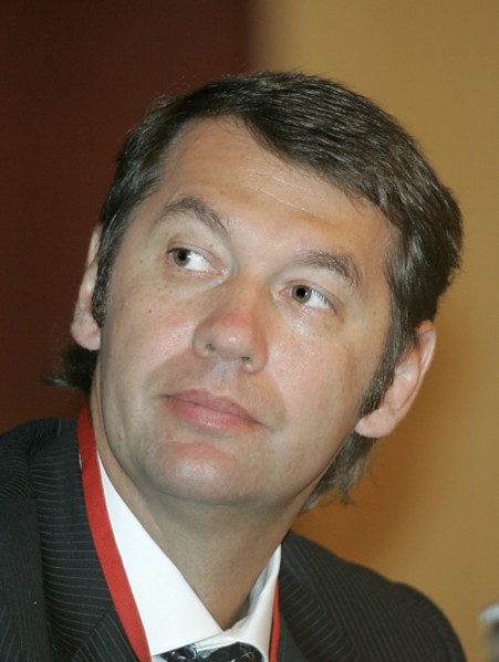Moscow, russia, november 16, 2006, andrei kuzyayev, lukoil's vice president, president of lukoil overseas holding ltd,, attends the 2006 international forum 'oil of russia: the present & the future' a...