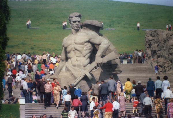 Volgograd, russia, part of the stalingrad / great patriotic war (world war 2) memorial on mamaev hills / mamaev kurgan .