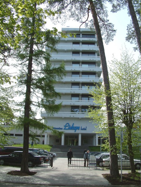 Jurmala, the lielupe sanatorium on the shore of the gulf of riga.