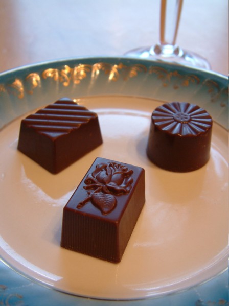 Laima chocolates on display, riga, latvia, 2003.