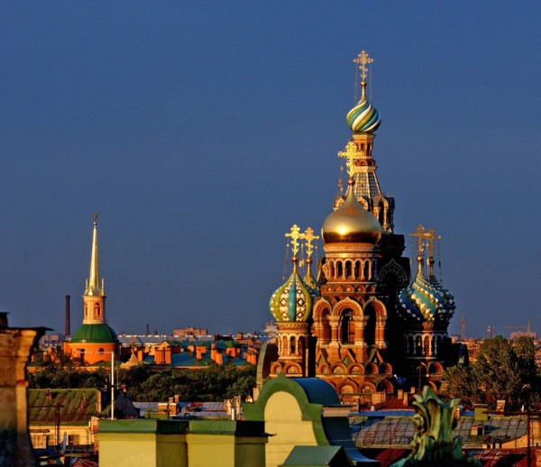 The cathedral of the saviour on the blood in st, petersburg, russia, church of the spilled blood.