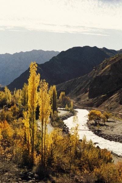 Varzob gorge, famous for it's curative springs, in tajikistan, 2000, this region is being developed for tourism/spas.