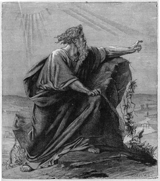 Religion The Holy Bible. Mose contempls in Phasga, the Promised Land